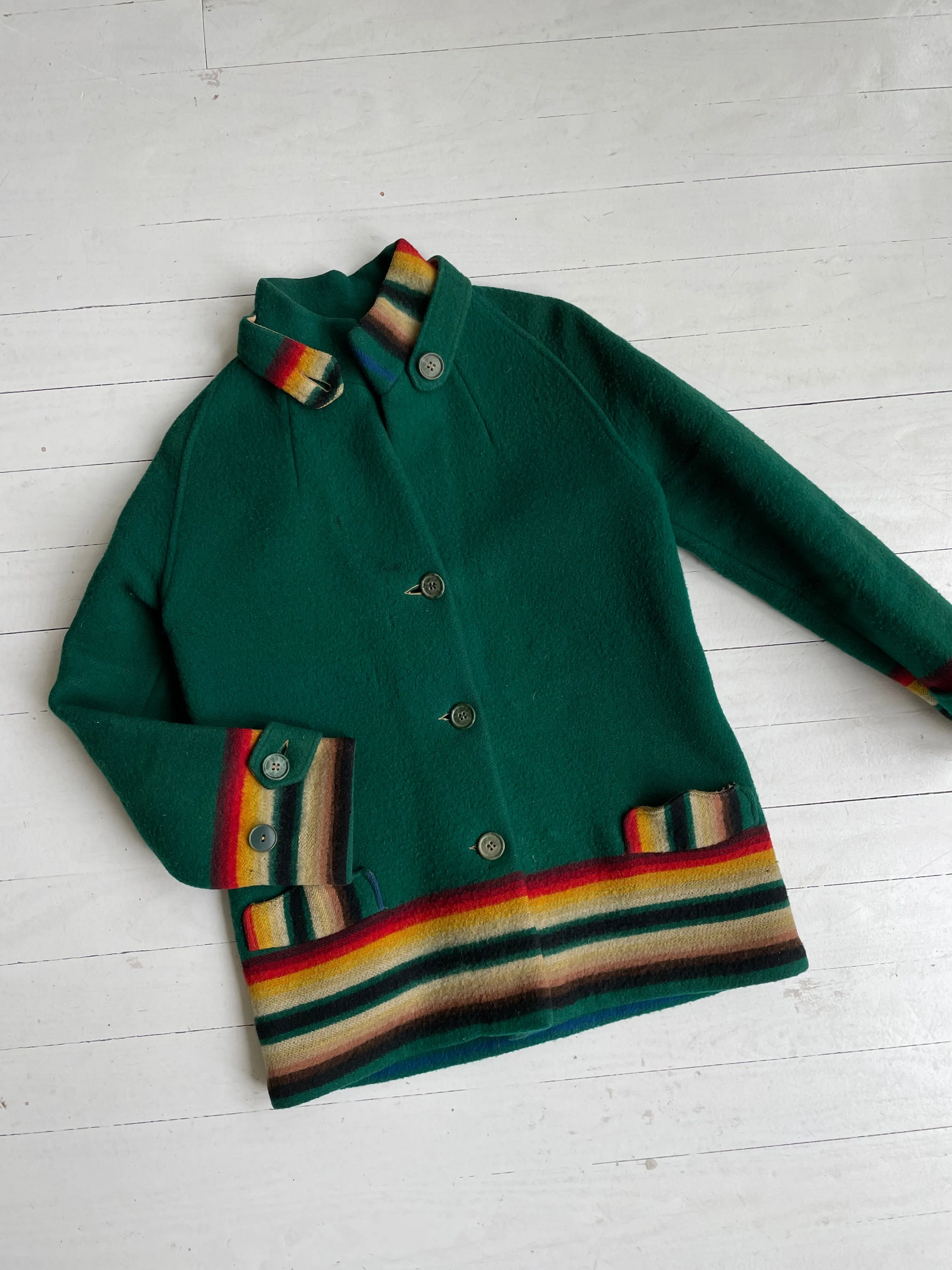 1920s Pendleton Wool Toboggan Coat