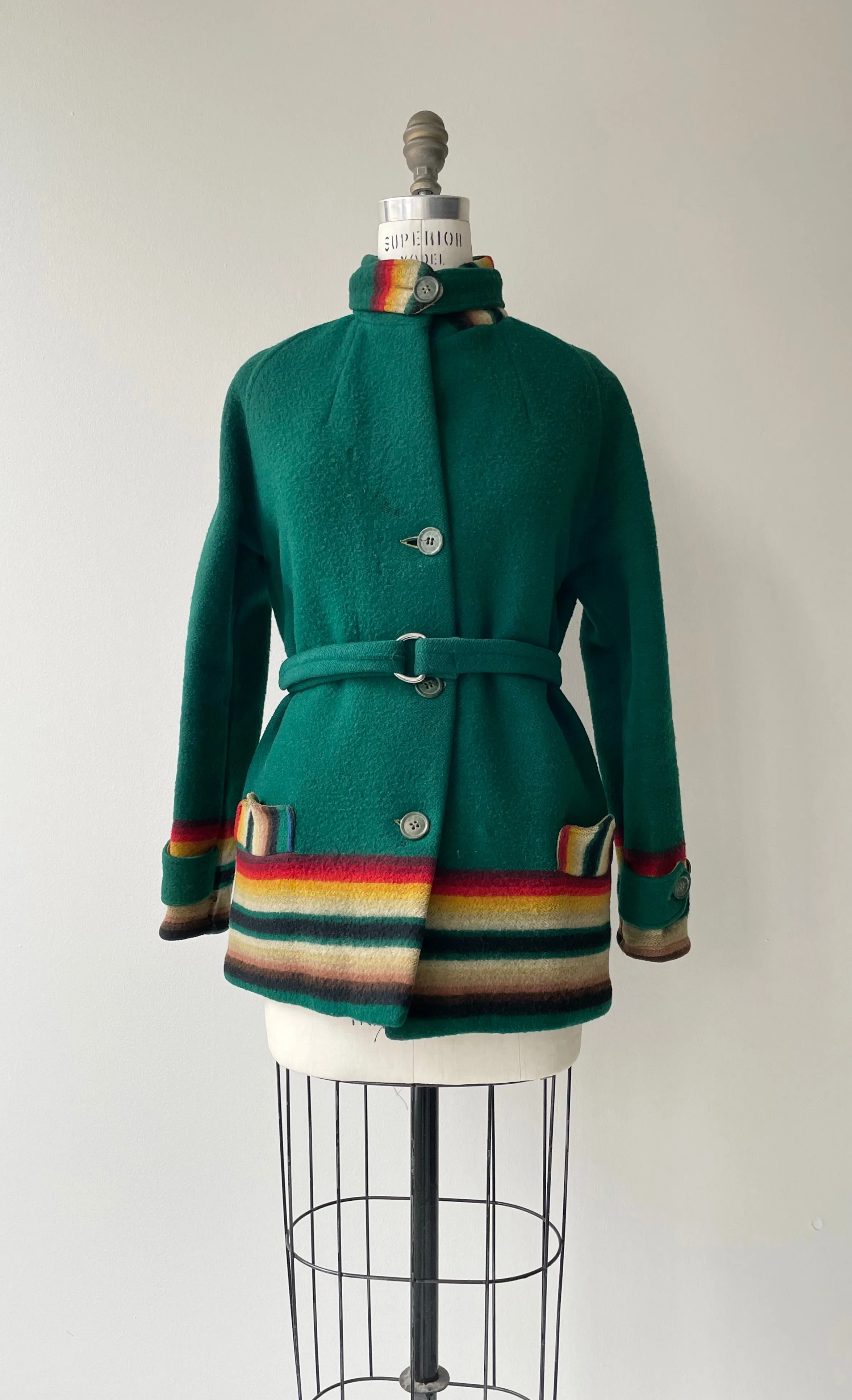 1920s Pendleton Wool Toboggan Coat