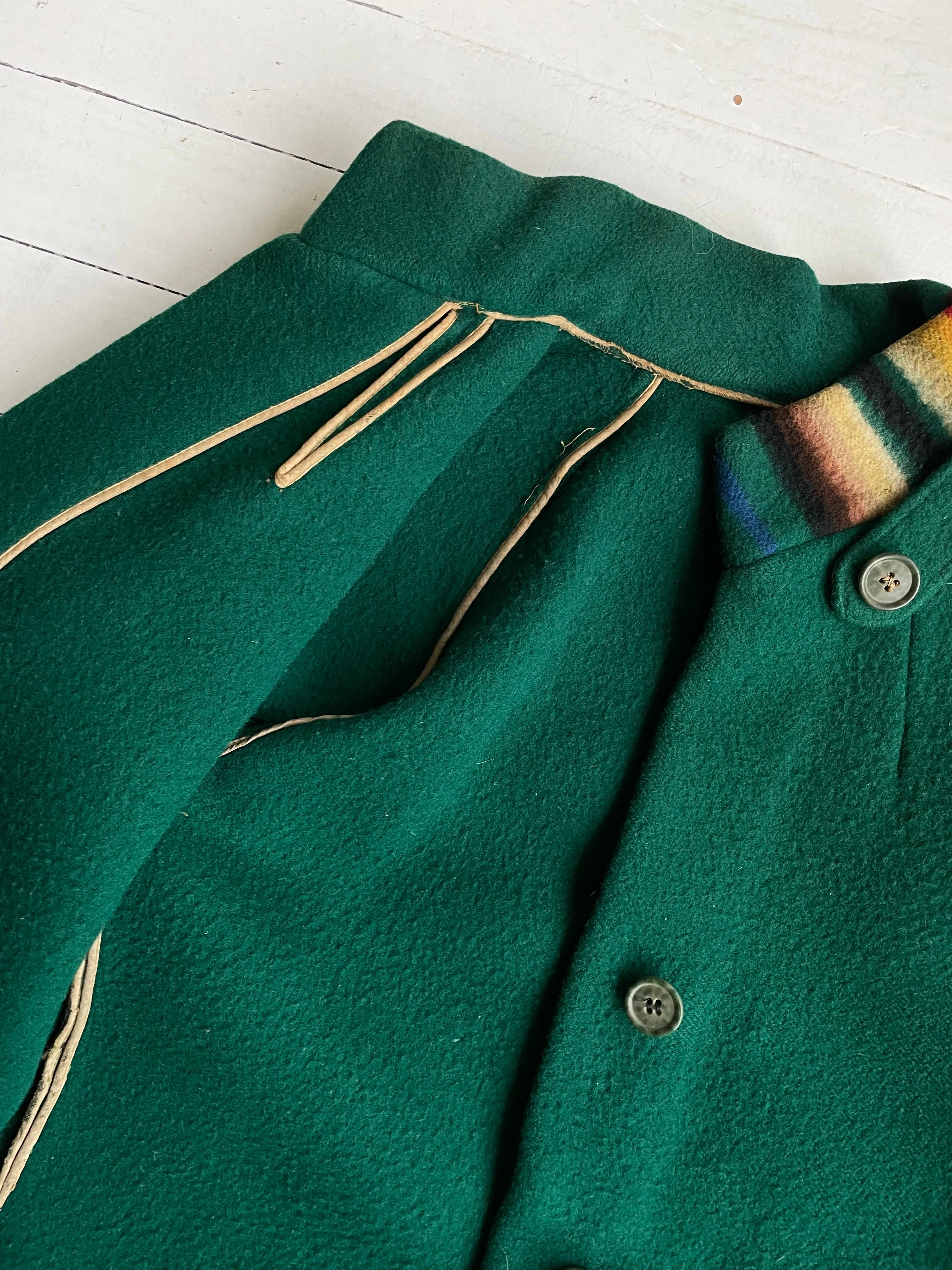 1920s Pendleton Wool Toboggan Coat