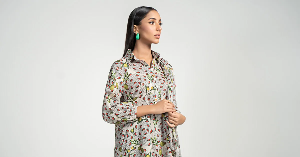 3 Piece Printed Lawn Suit | PS-PF24-01