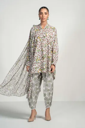 3 Piece Printed Lawn Suit | PS-PF24-02