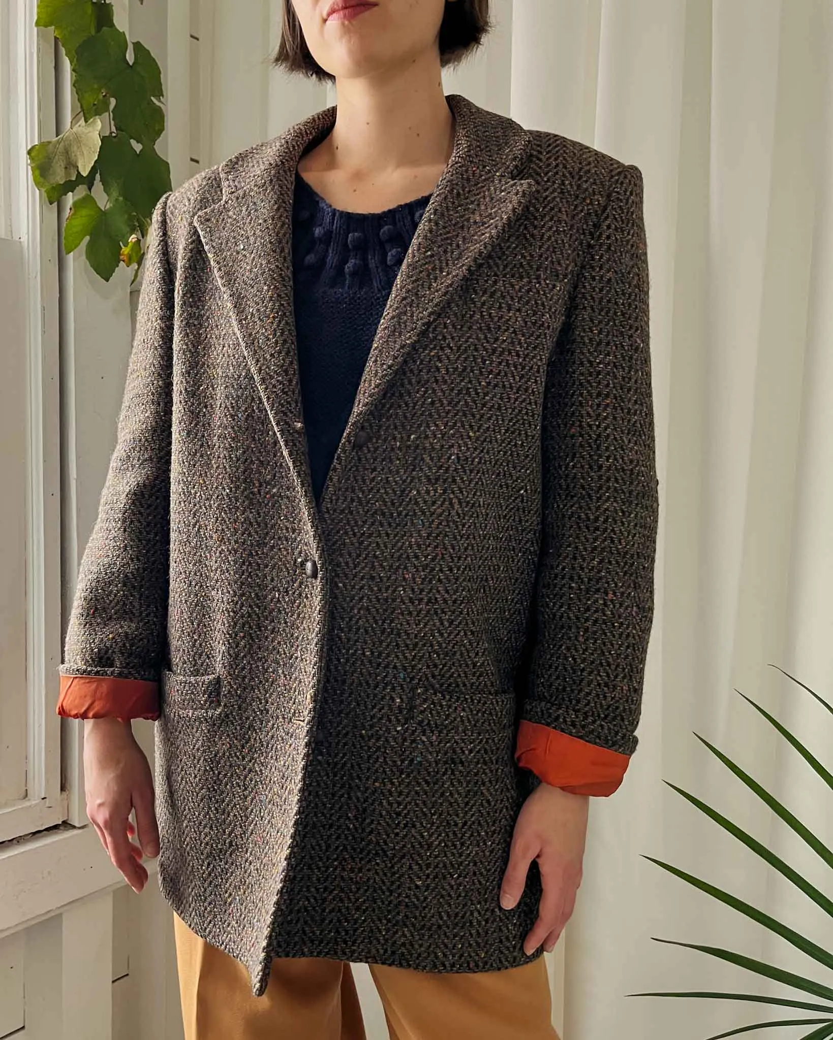 80s Tweed Wool Blazer | S-L