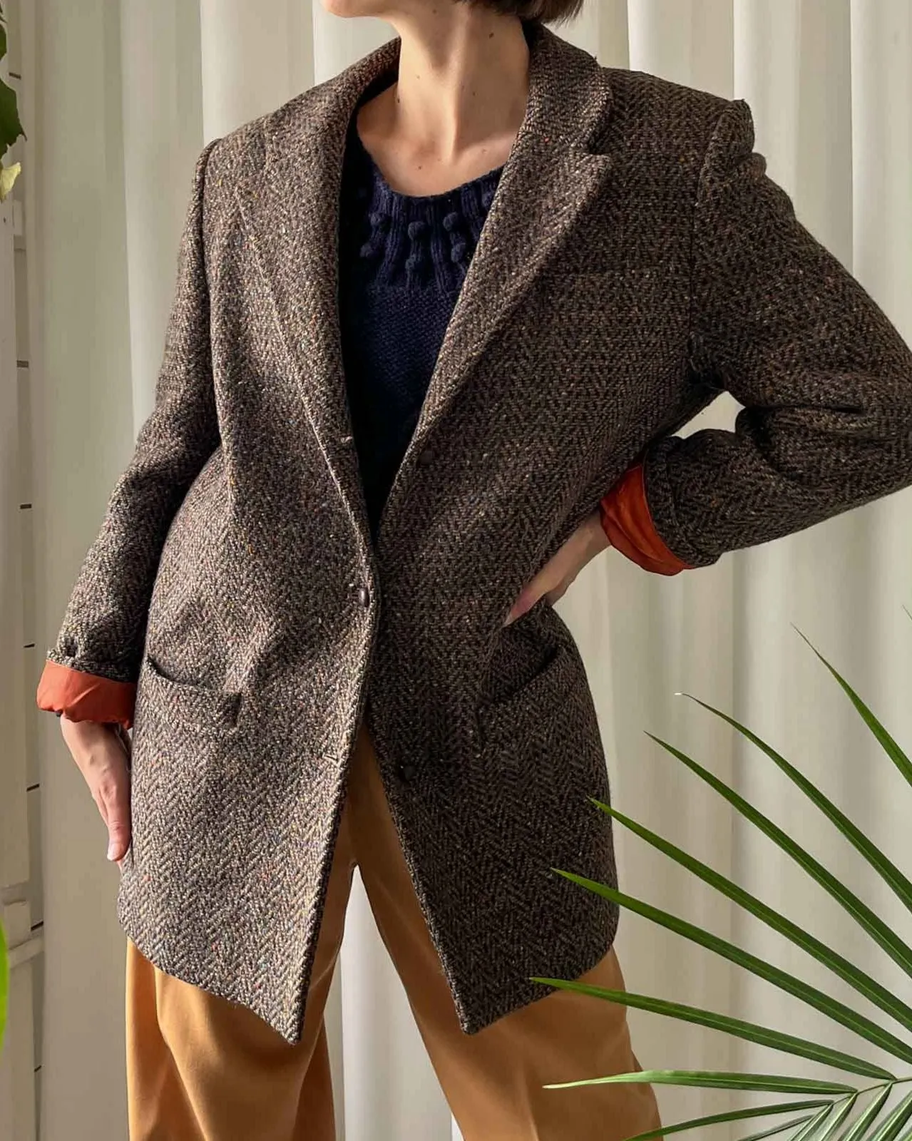 80s Tweed Wool Blazer | S-L