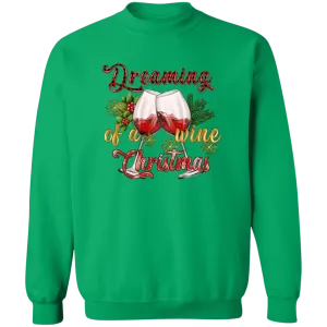 A Wine Christmas Crewneck Pullover Sweatshirt