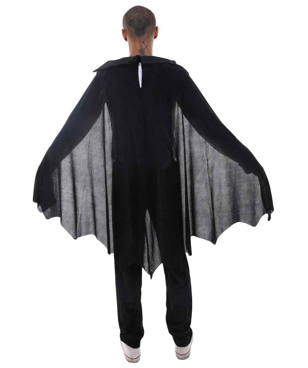 Adult Men's Classic Vampire 3Pc Costume | Black and Red Halloween Costume