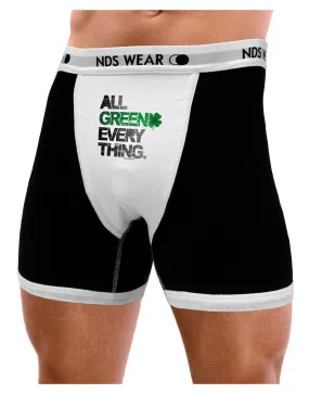 All Green Everything Distressed Mens Boxer Brief Underwear