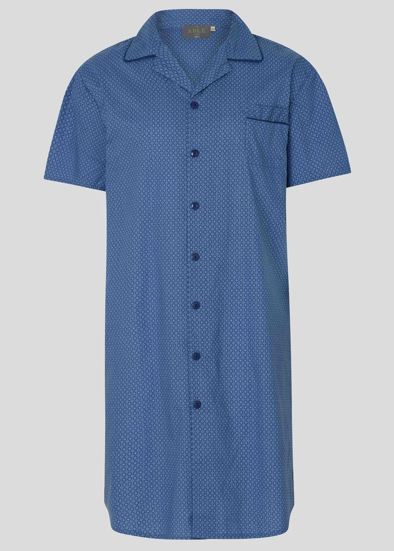 Andrew Cotton VELCRO® Brand Fastening Nightshirt