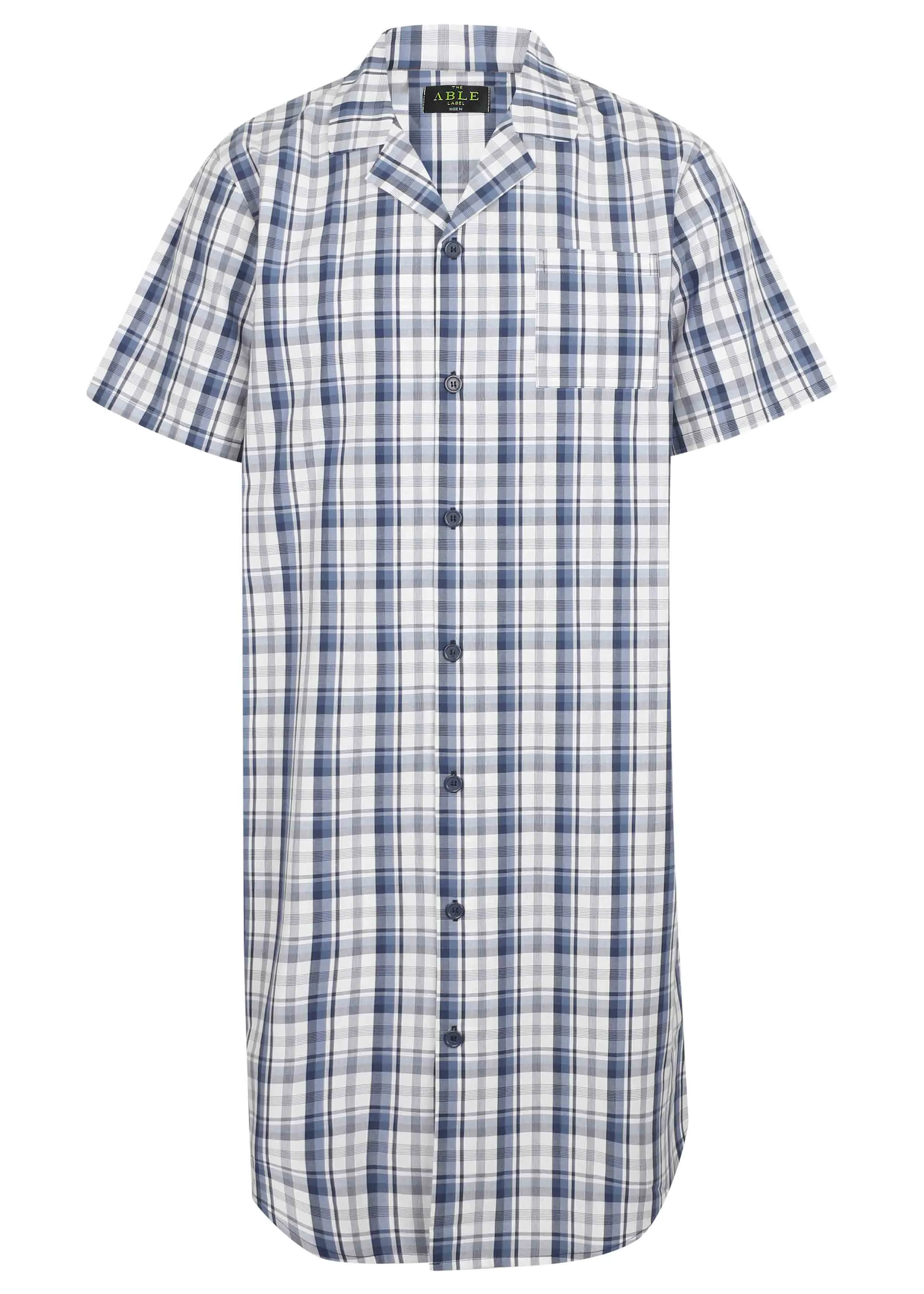 Andrew Cotton VELCRO® Brand Fastening Nightshirt