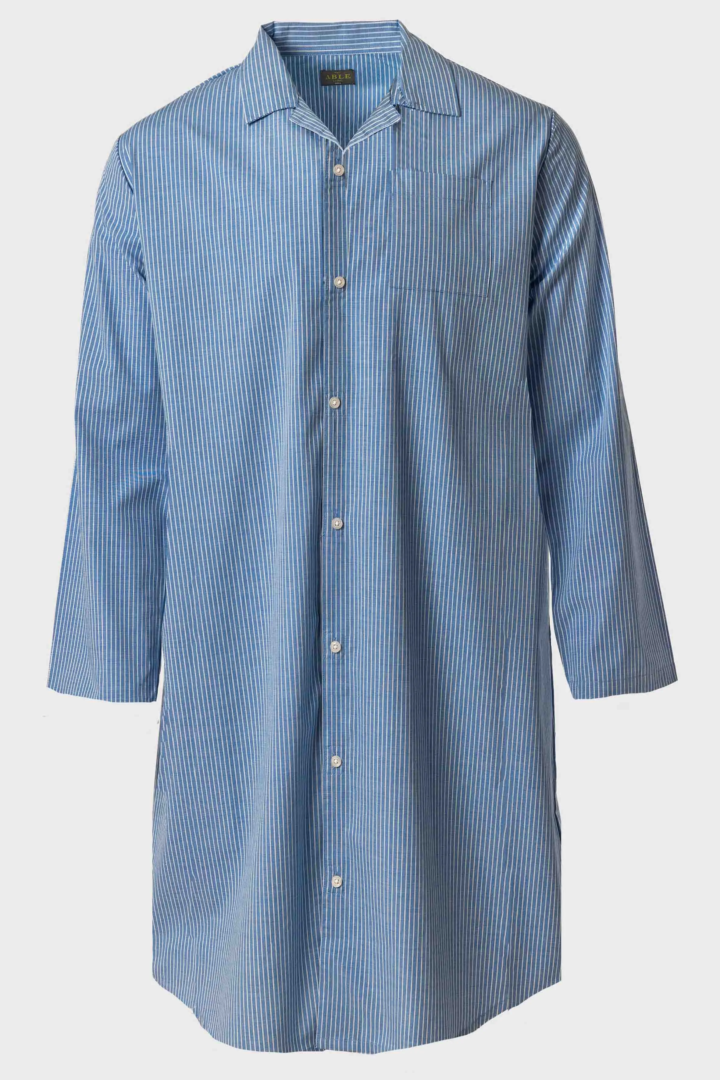 Archie Cotton VELCRO® Brand Fastening Nightshirt