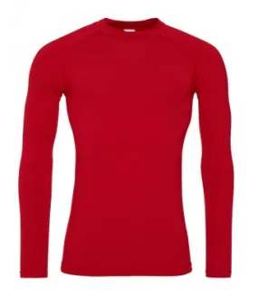 AWDis Cool Long Sleeve Base Layer Red