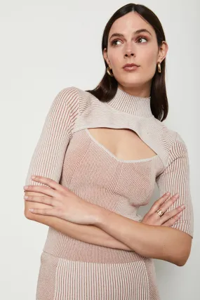 Bailey 44 Jillian Mock Neck Sweater Top in To Be Me Crème