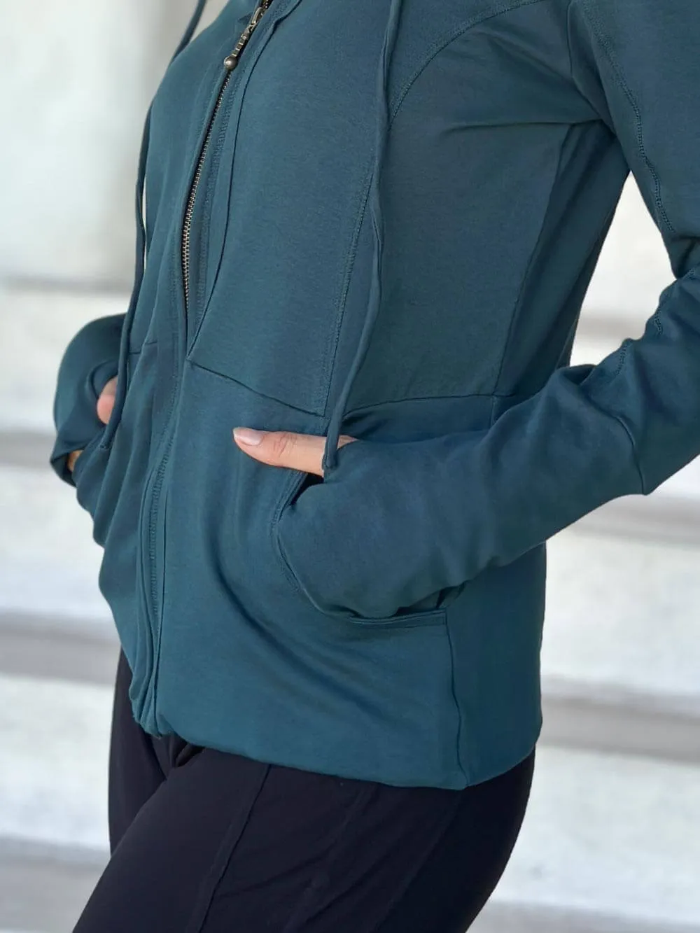 Bamboo Fleece Zipper Hoodie Jacket