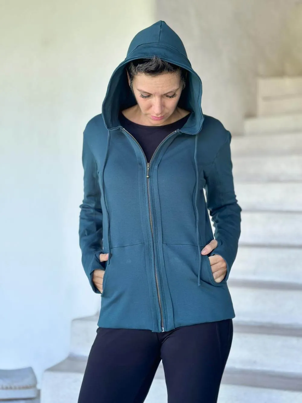 Bamboo Fleece Zipper Hoodie Jacket