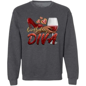 Birthday Diva Unisex Crewneck Pullover Sweatshirt