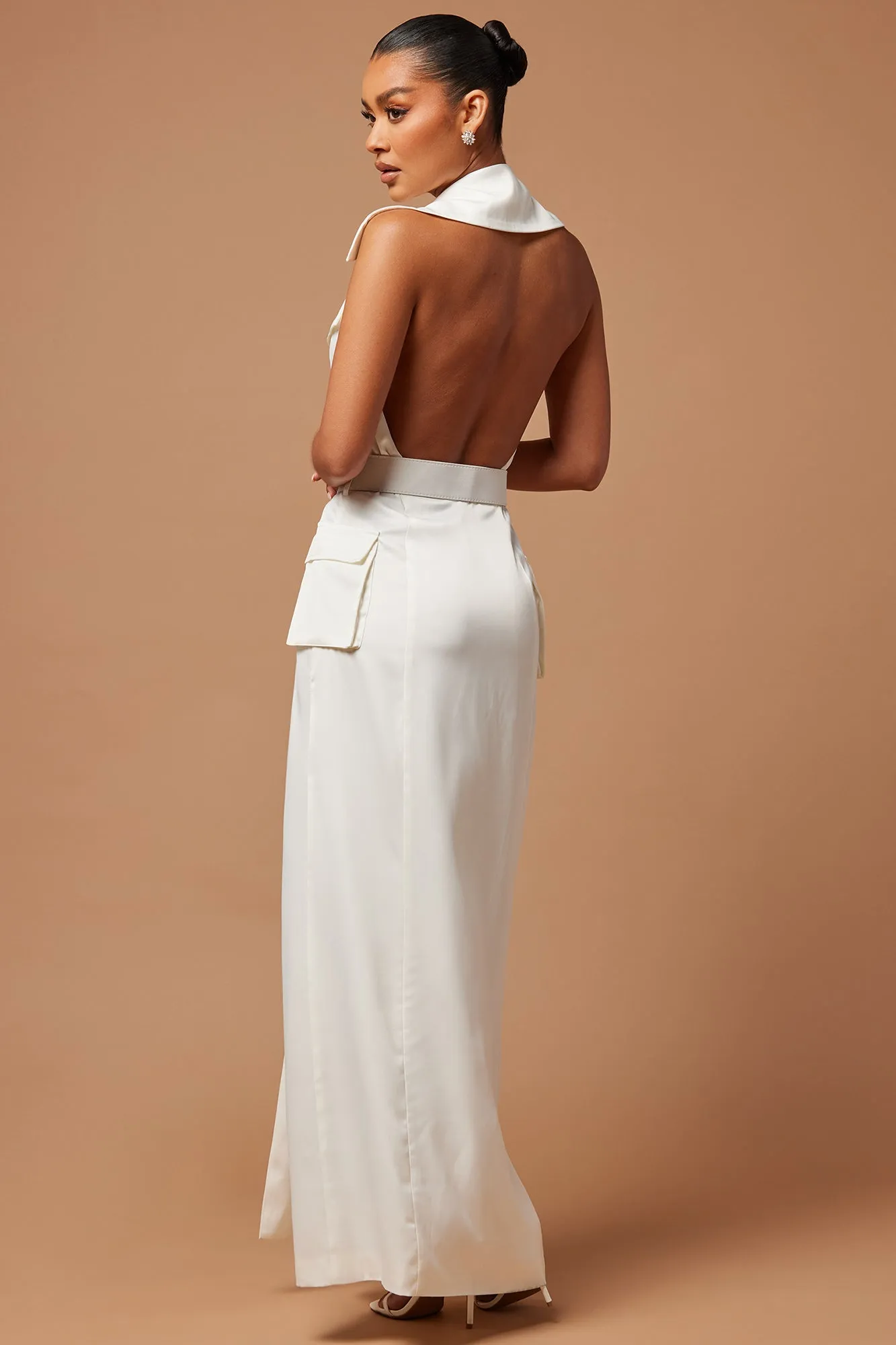 Blair Blazer Maxi Dress - Ivory