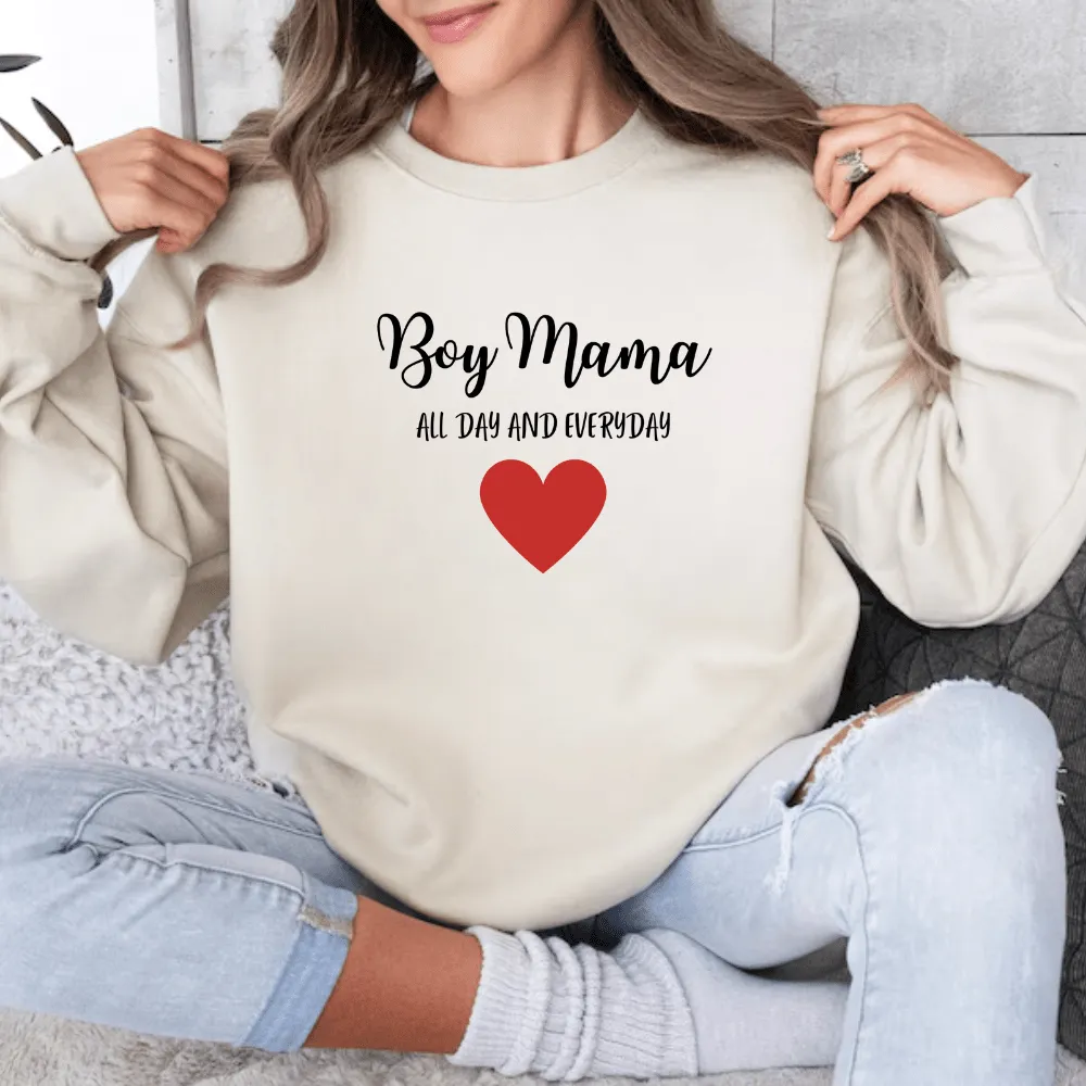 Boy Mama Crewneck Sweatshirt