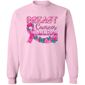 Breast Cancer Warrior Unisex Crewneck Pullover Sweatshirt