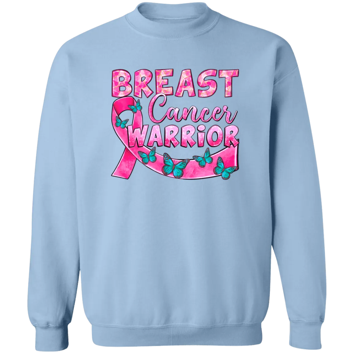 Breast Cancer Warrior Unisex Crewneck Pullover Sweatshirt