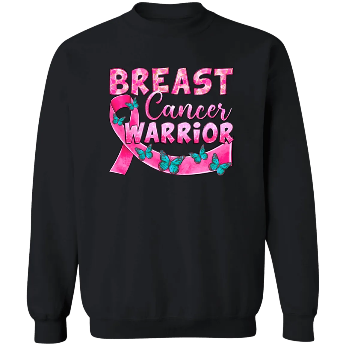 Breast Cancer Warrior Unisex Crewneck Pullover Sweatshirt