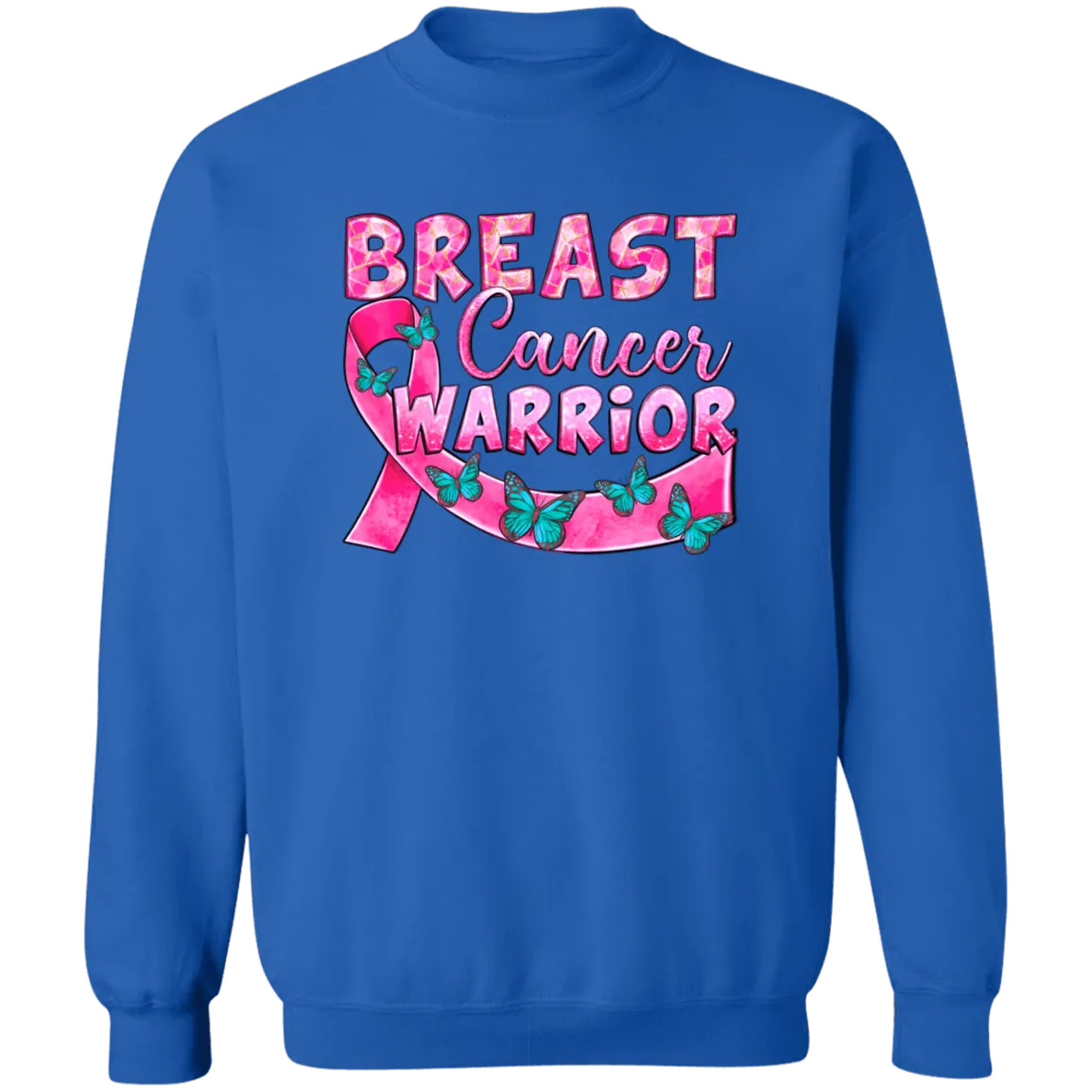 Breast Cancer Warrior Unisex Crewneck Pullover Sweatshirt