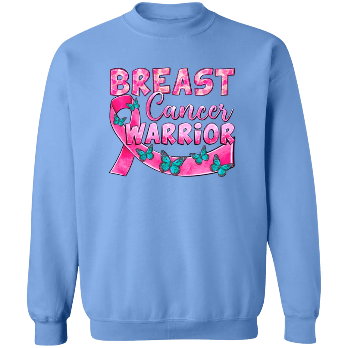 Breast Cancer Warrior Unisex Crewneck Pullover Sweatshirt