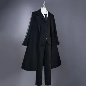 Bungo Stray Dogs Osamu Dazai Black Suit Mafia Cosplay Costume