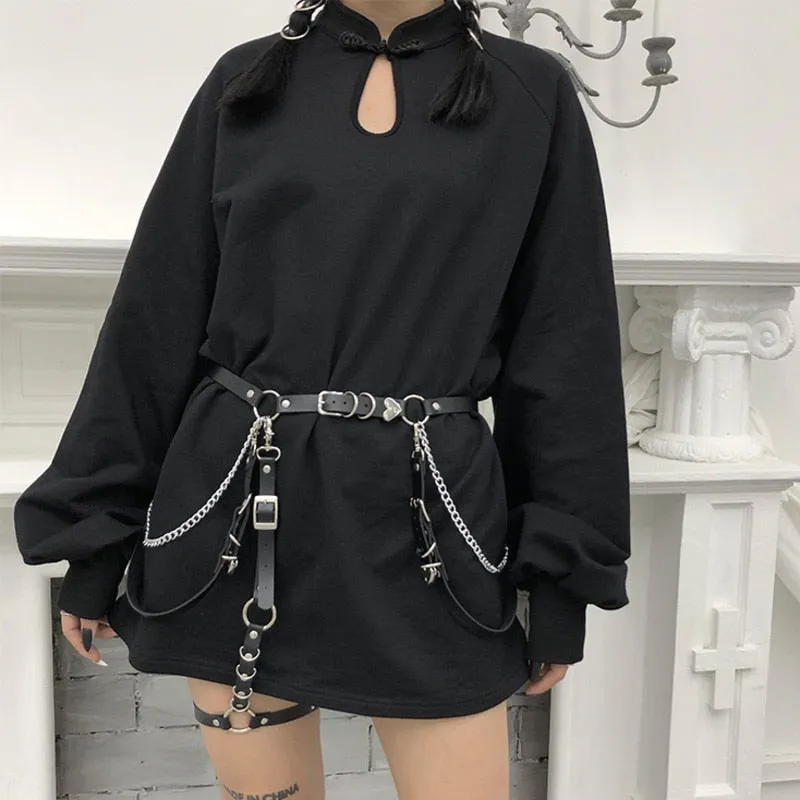 Chinese Collar Sweatshirt