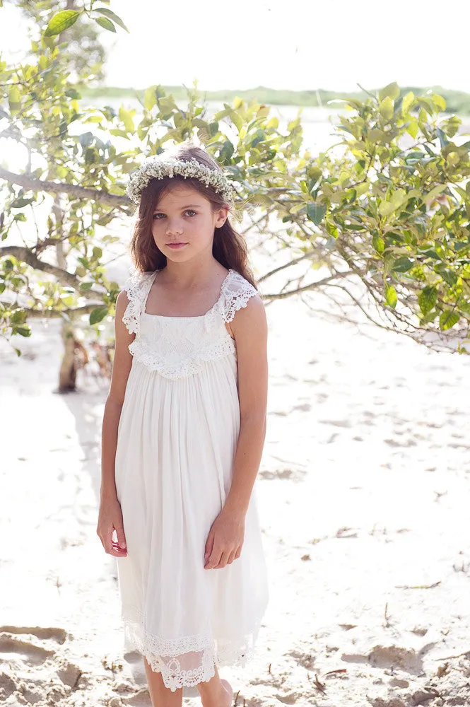 Chloe - Ivory Girls Dress