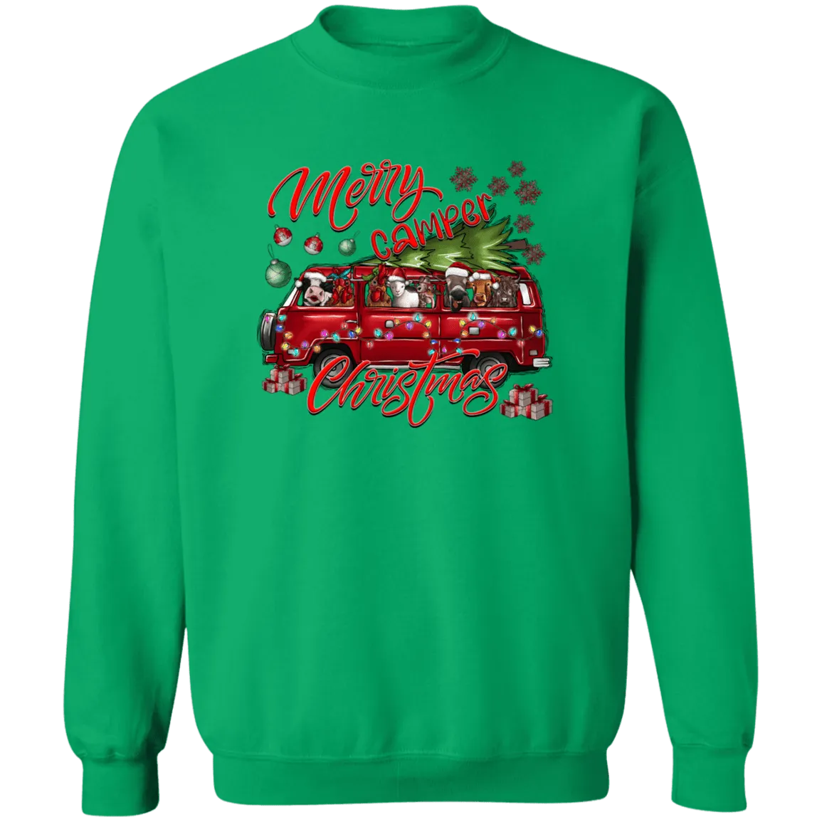 Christmas CamperCrewneck Pullover Sweatshirt