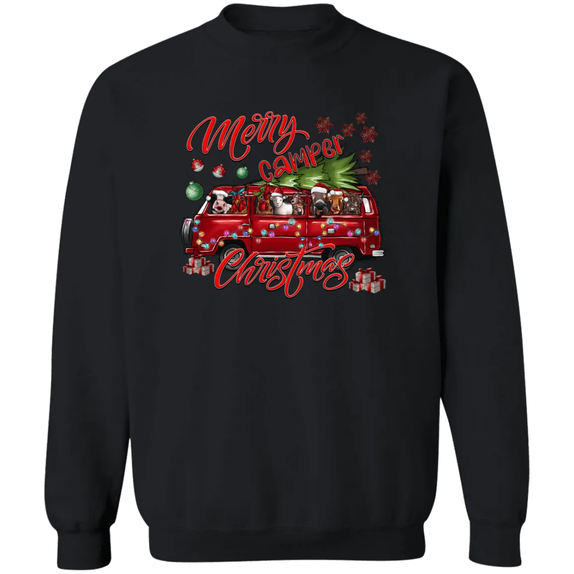 Christmas CamperCrewneck Pullover Sweatshirt