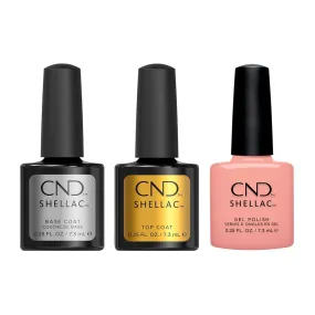 CND - Shellac Combo - Base, Top & Sunrise Energy