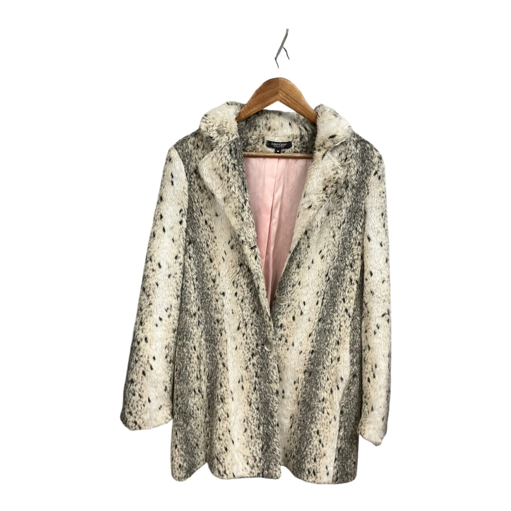 Coat Faux Fur & Sherpa By Karen Kane In Multi-colored, Size: M