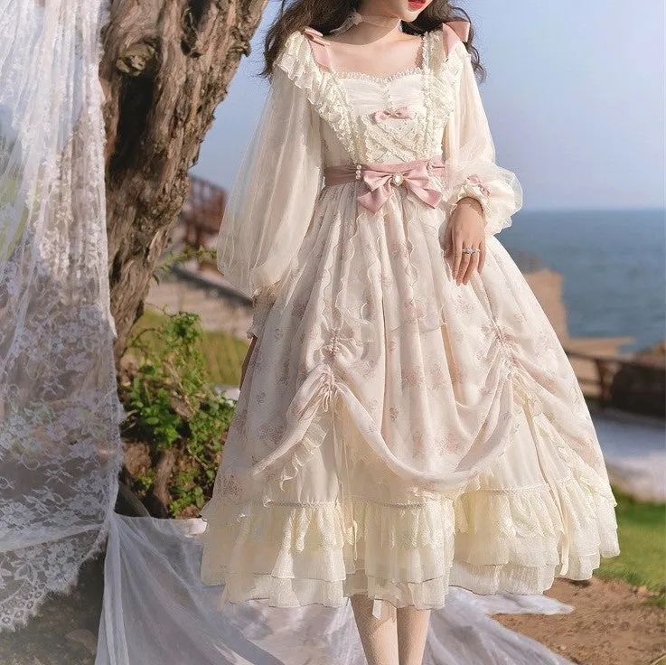 Coquette Long Sleeves Princess Dress