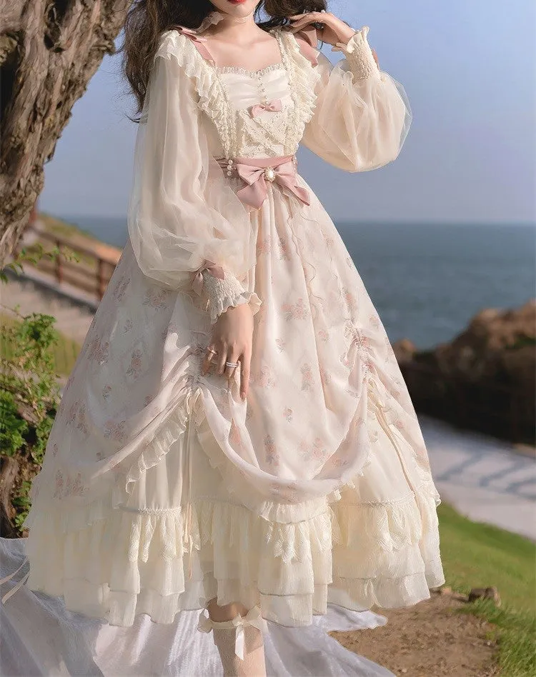 Coquette Long Sleeves Princess Dress