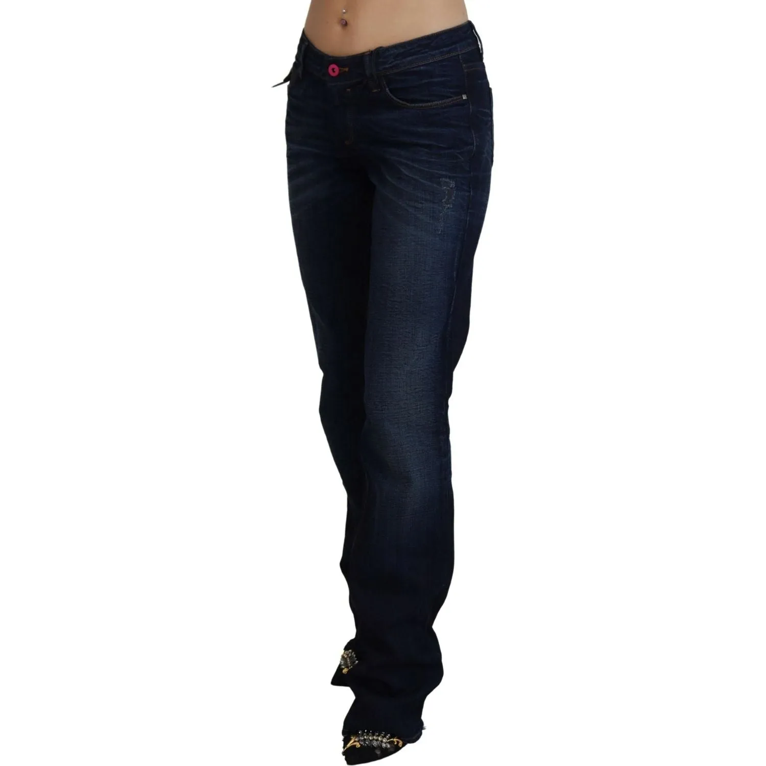 Costume National Chic Low Waist Straight Leg Denim