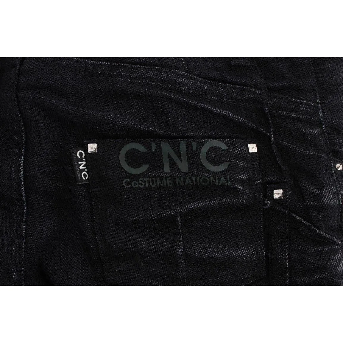 Costume National Elegant Black Slouchy Fit Jeans for Trendsetters