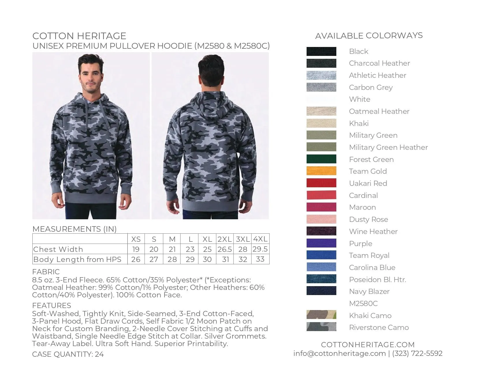 Cotton Heritage Unisex Cotton Premium 8.5 Oz Fleece Pullover Hoodies Printed with a Customizable WINTER & FALL SLANT COLLECTION Design