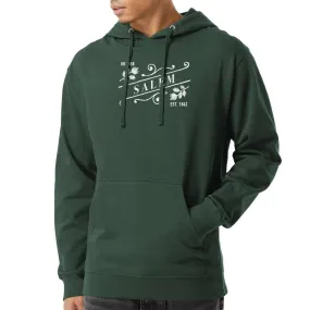 Cotton Heritage Unisex Cotton Premium 8.5 Oz Fleece Pullover Hoodies Printed with a Customizable WINTER & FALL SLANT COLLECTION Design