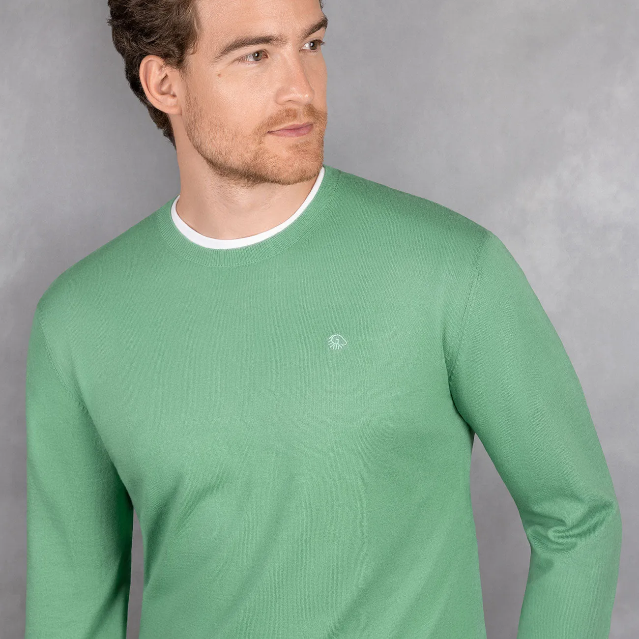 Cotton Pullover Round Neck Men