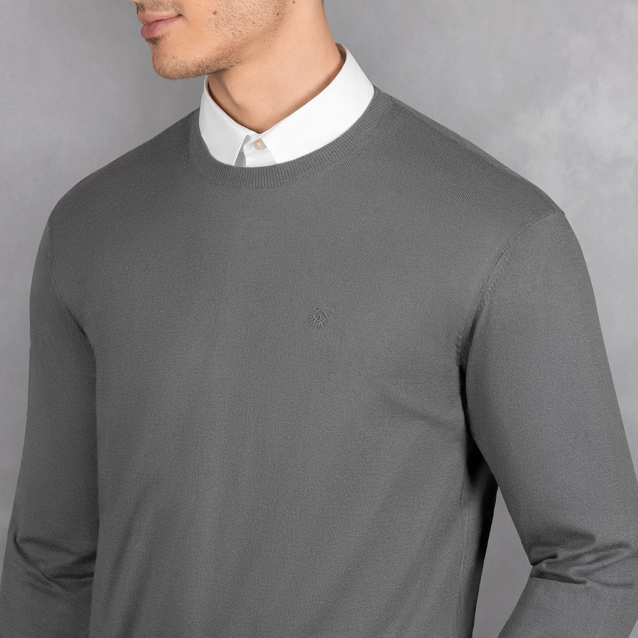 Cotton Pullover Round Neck Men