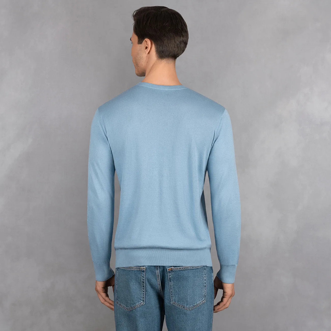 Cotton Pullover Round Neck Men