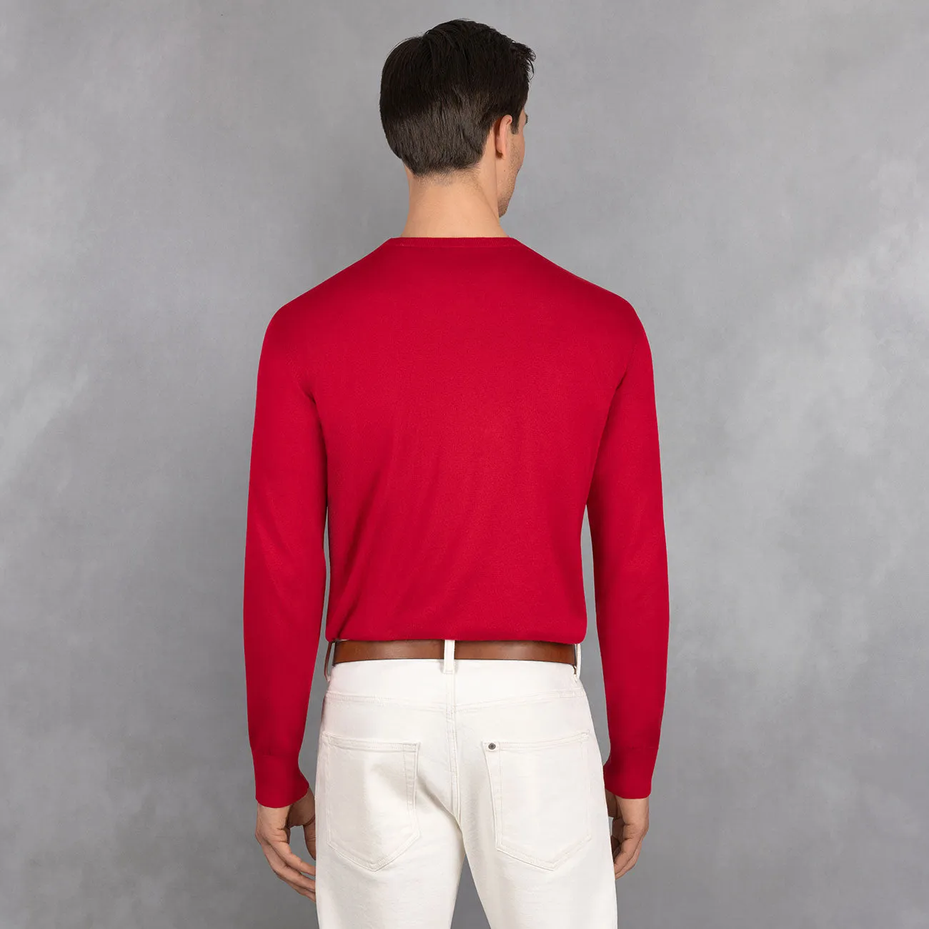 Cotton Pullover Round Neck Men