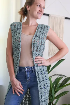 Crochet Kit - Pineapple Duster Vest