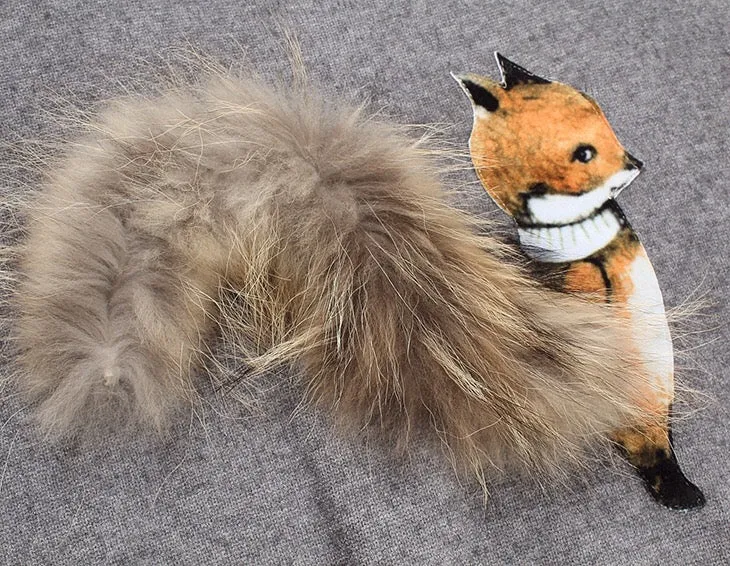 Cute Fox Sweater W/ Fur