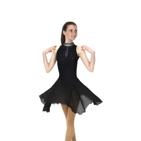 D22018R Competition Figure Skating Keyhole Dance Dress CRYSTAL