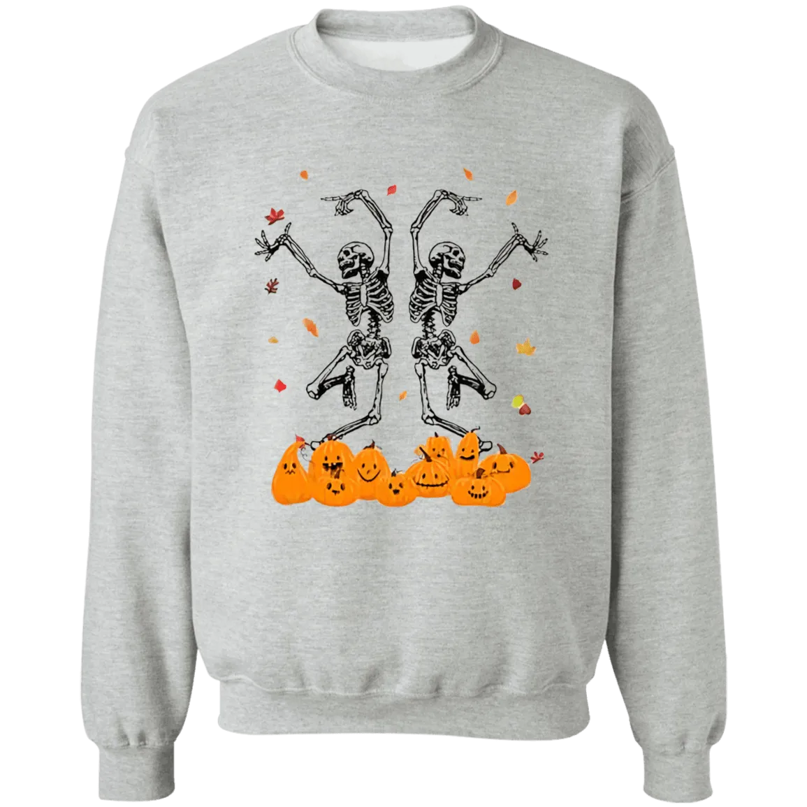 Dancing Skeletons Ladies  Crewneck Pullover Sweatshirt