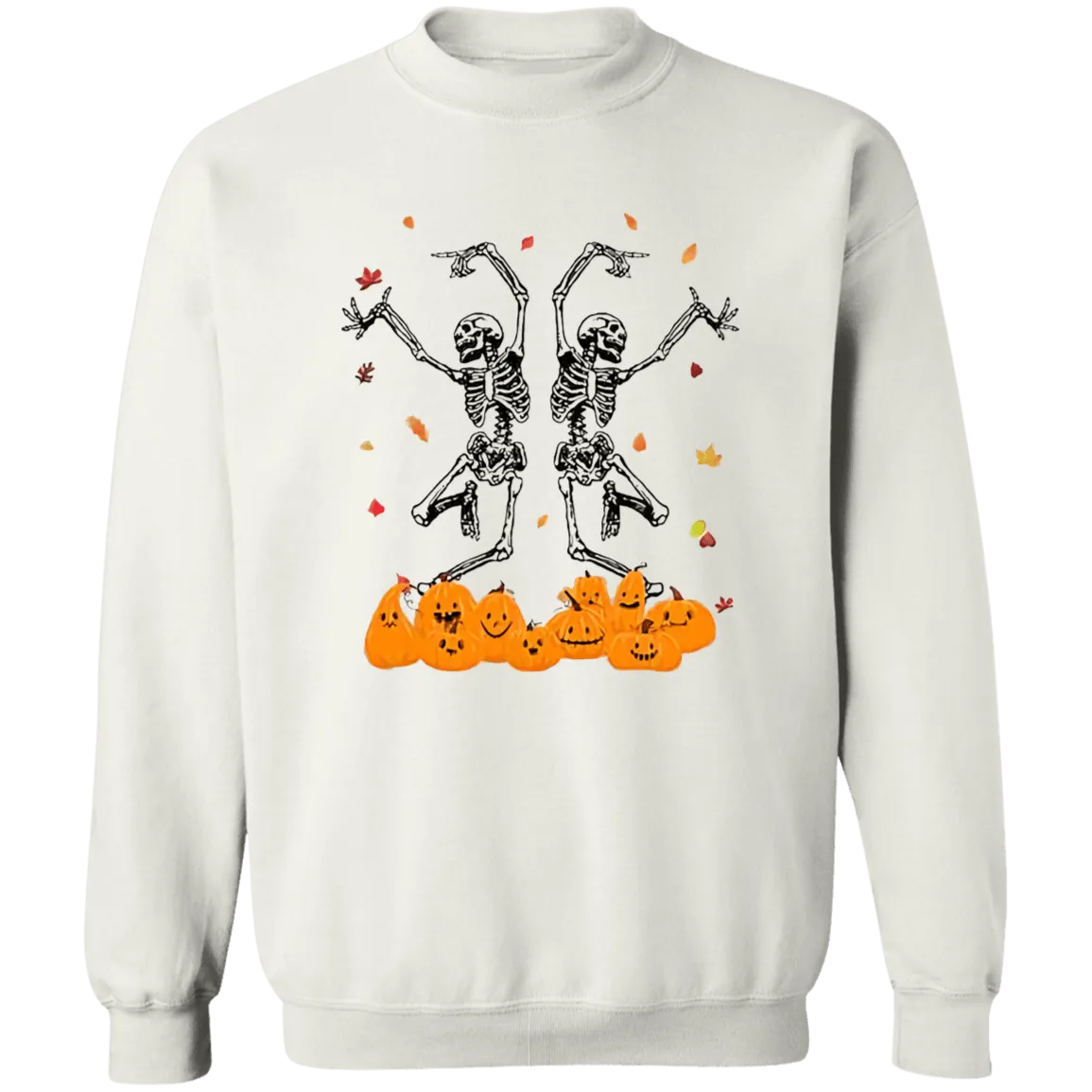 Dancing Skeletons Ladies  Crewneck Pullover Sweatshirt