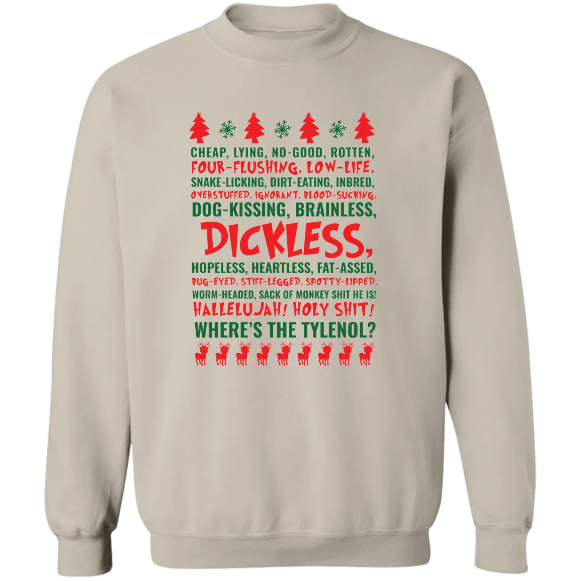 Dickless Crewneck Pullover Sweatshirt