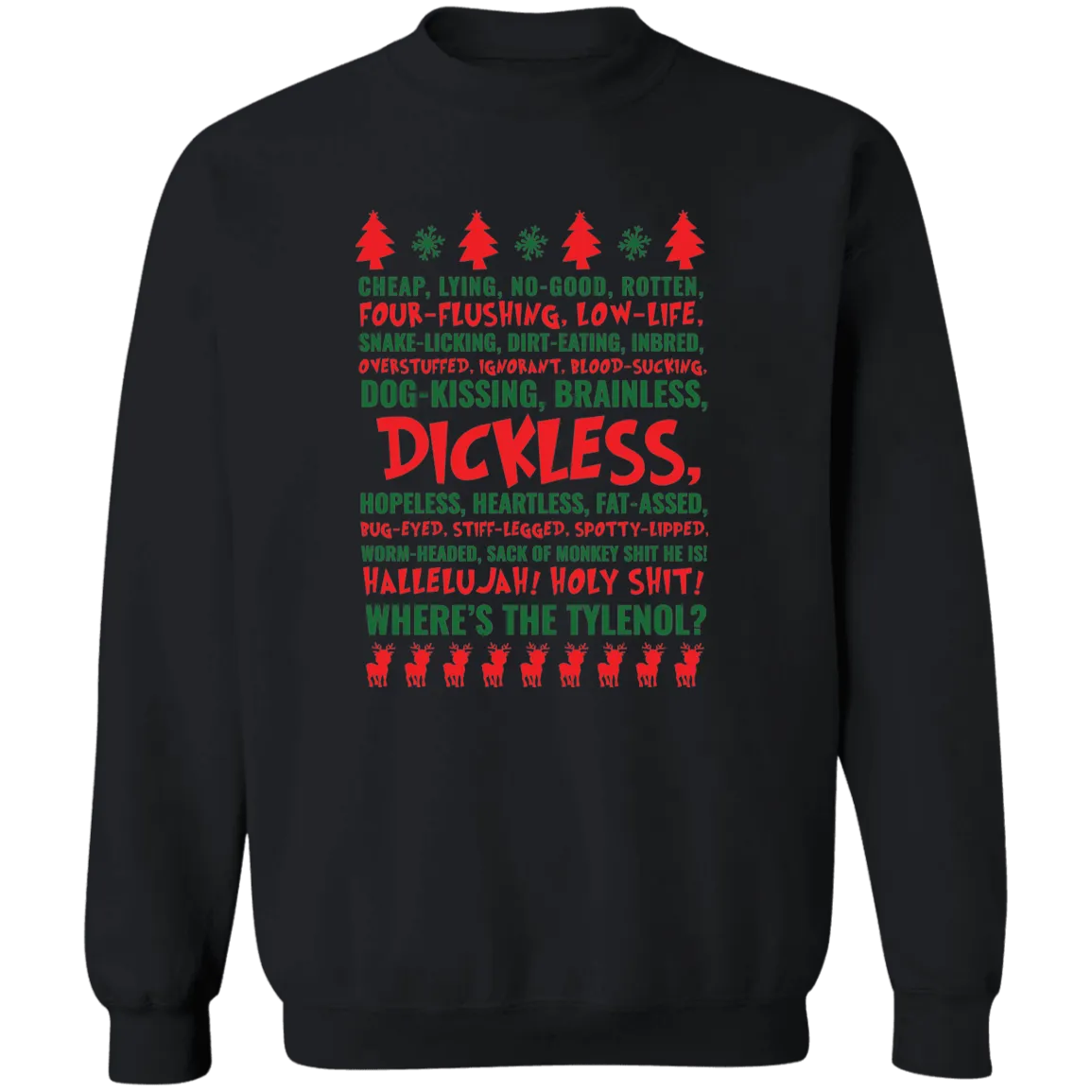 Dickless Crewneck Pullover Sweatshirt