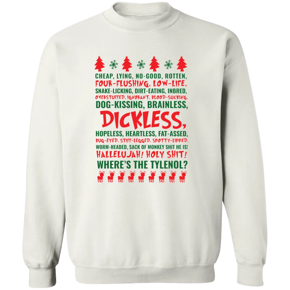 Dickless Crewneck Pullover Sweatshirt